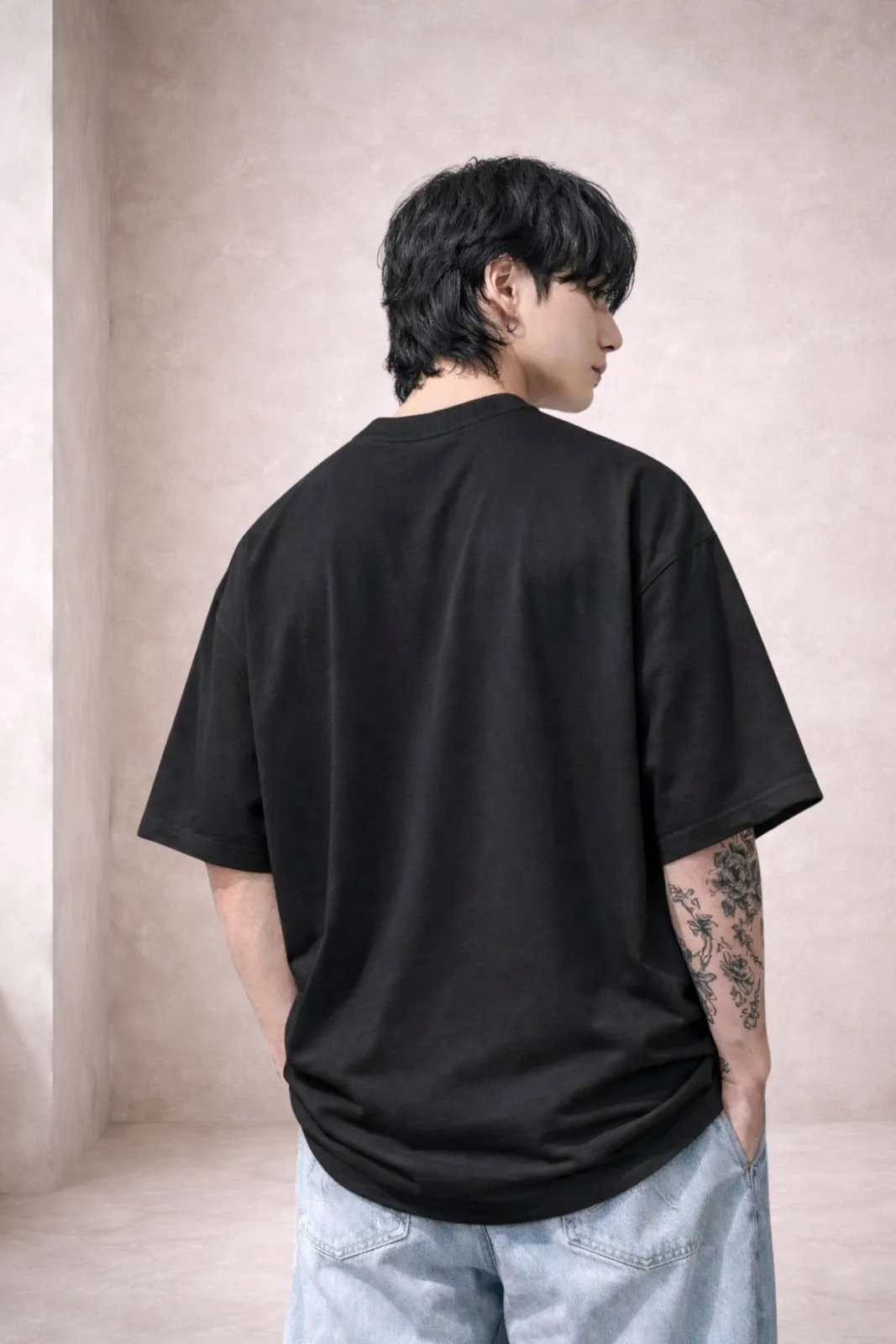 Black Basic T-Shirt - Image 2