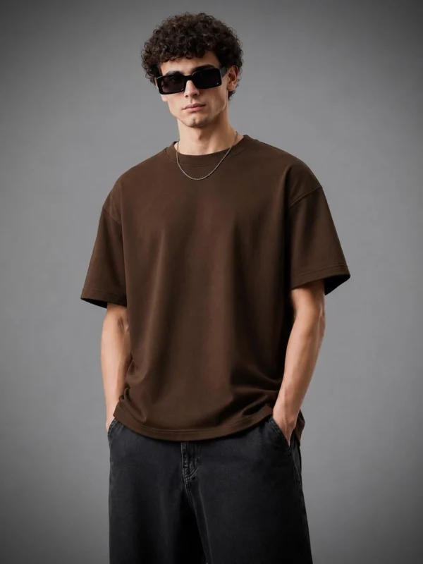 Brown Basic T-Shirt