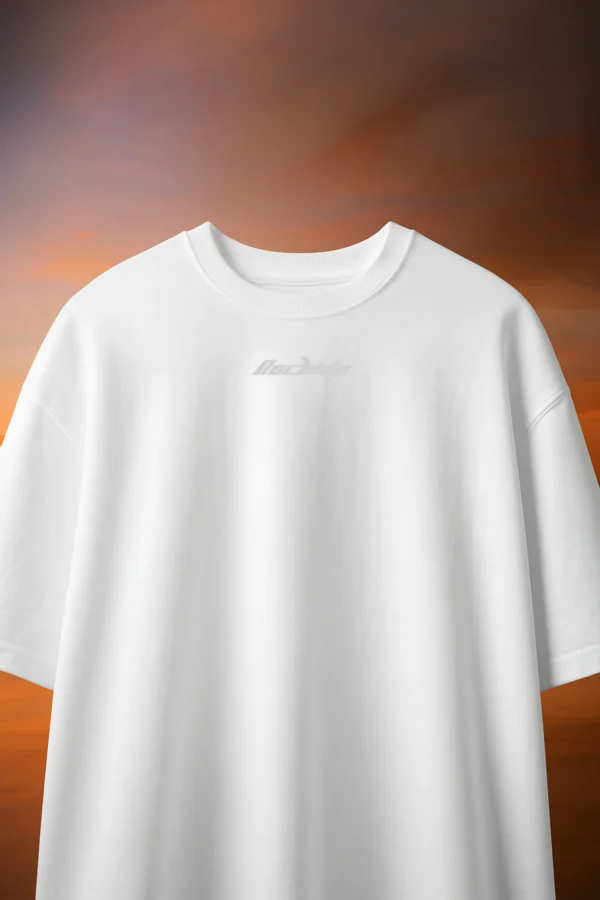 White Basic T-Shirt - Image 2