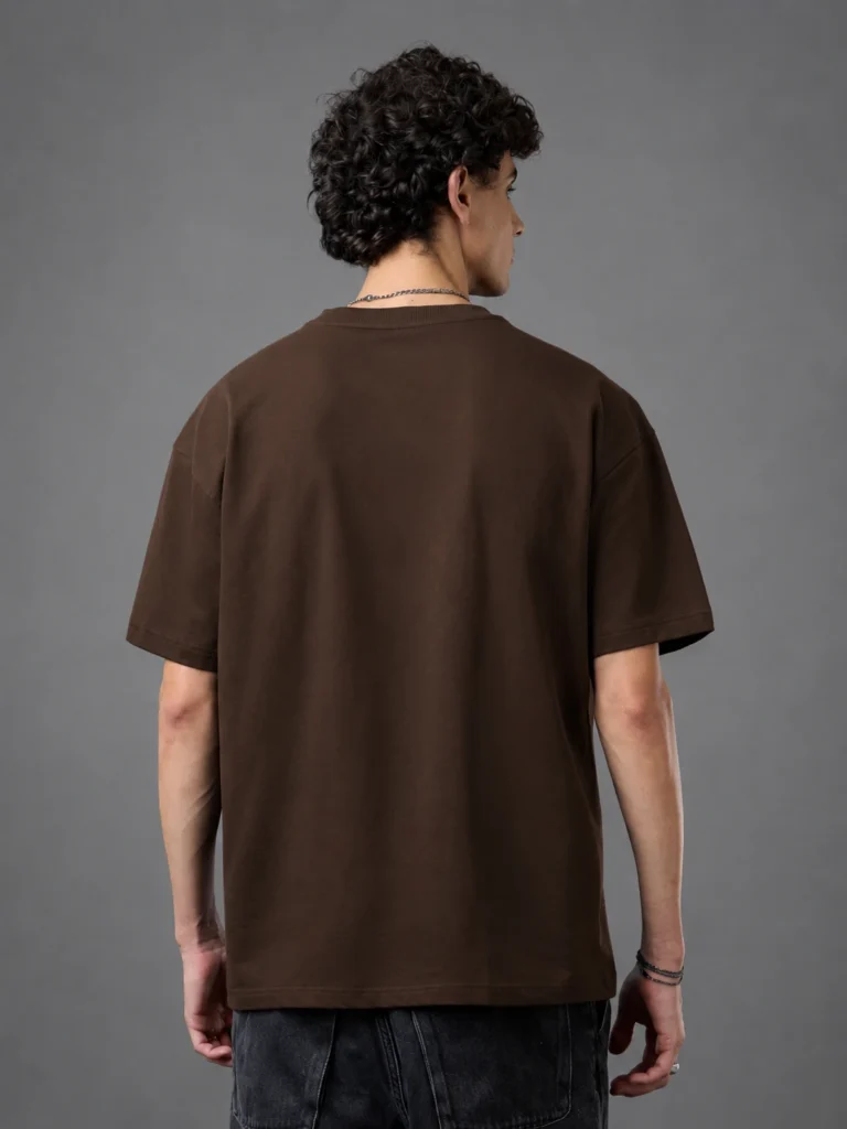 Brown Oversized T-shirt — detail