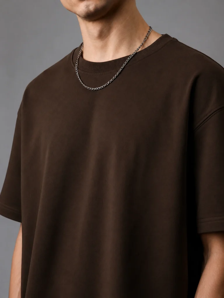 Brown Oversized T-shirt — detail