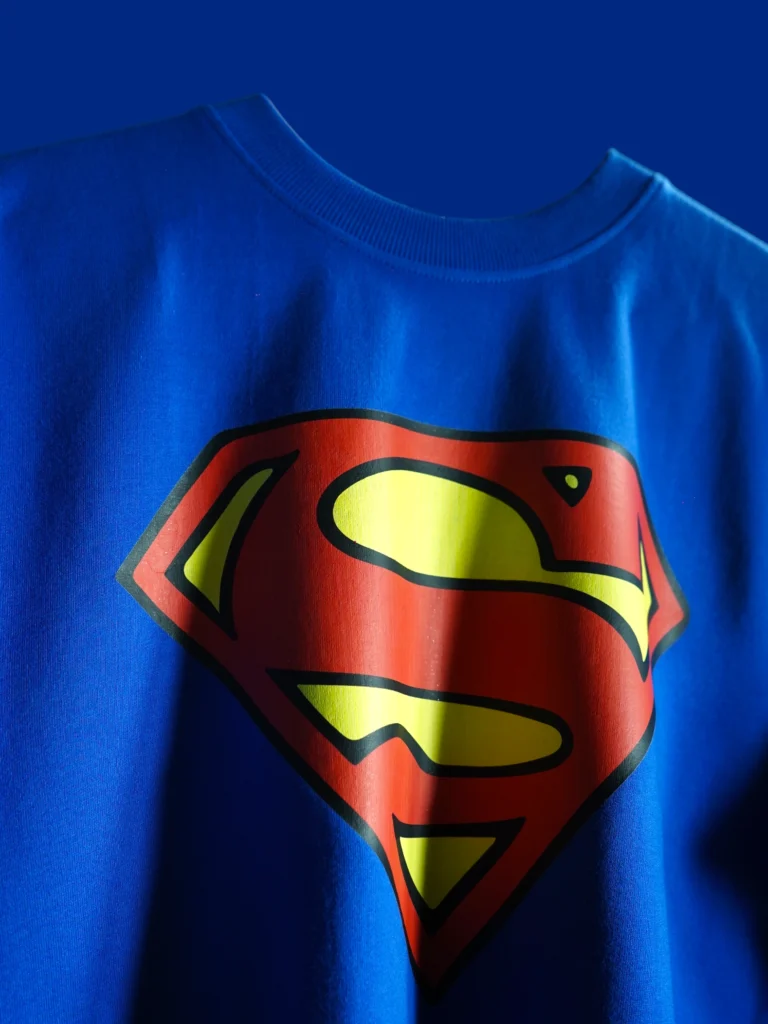 Blue Superman Tee — detail