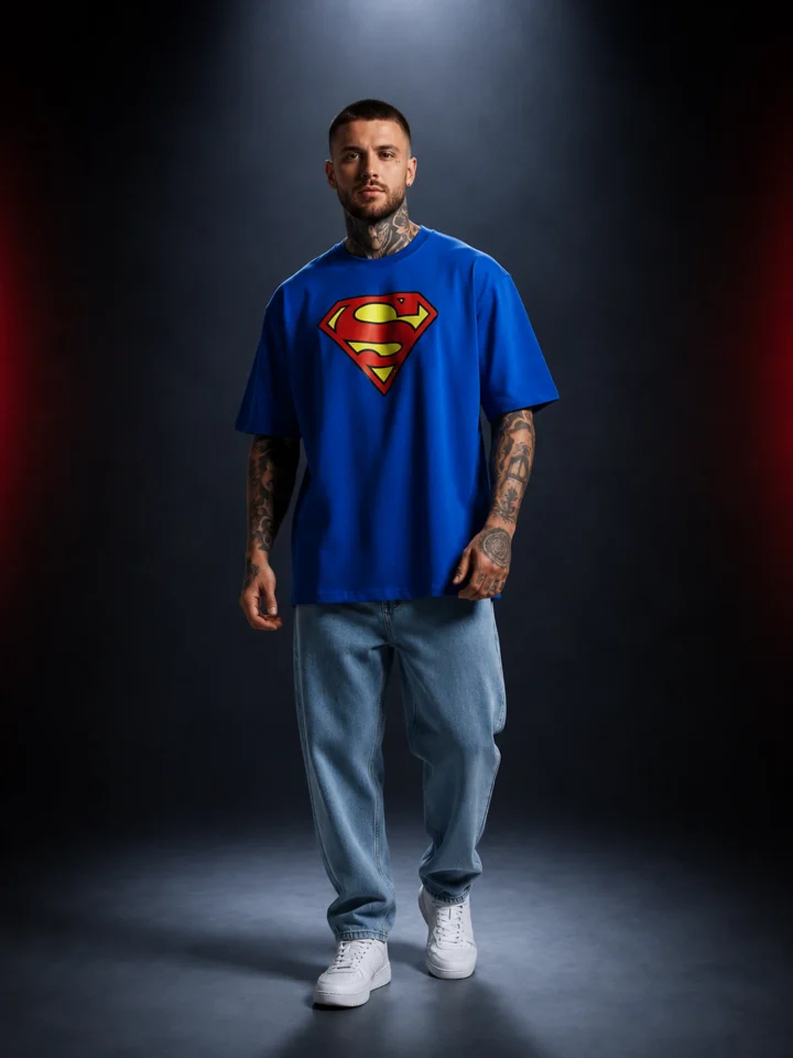 Blue Superman Tee